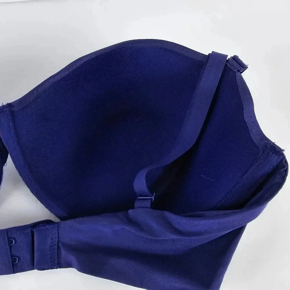 NWT Victoria's Secret Perfect Shape Bra in Navy Blue Size 36D - Picture 6 of 10